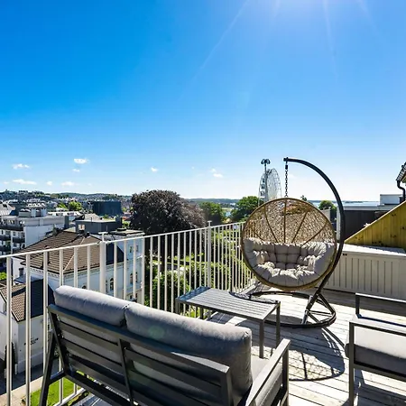 360 View Penthouse L Office L 60 Sqm Balcony Kristiansand