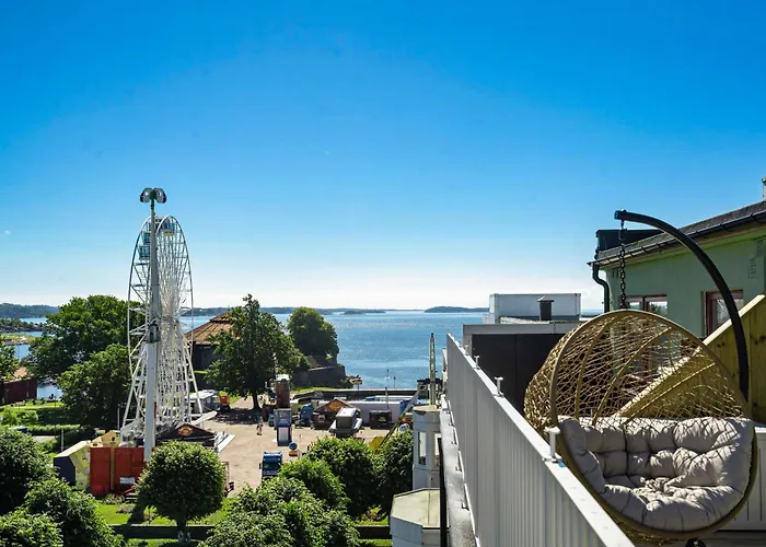 Lägenhet 360 View Penthouse L Office L 60 Sqm Balcony Kristiansand