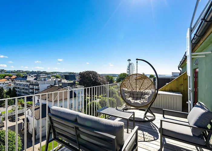 360 View Penthouse L Office L 60 Sqm Balcony Kristiansand