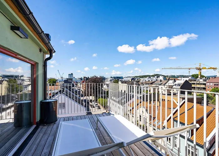 Lägenhet 360 View Penthouse L Office L 60 Sqm Balcony Kristiansand